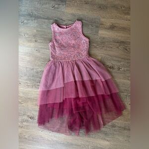 Lilt. Shimmering Rose Layered Dress